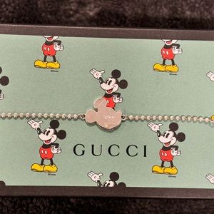 GUCCI x Disney Toggle Bracelet Mickey Mouse Sterling Silver